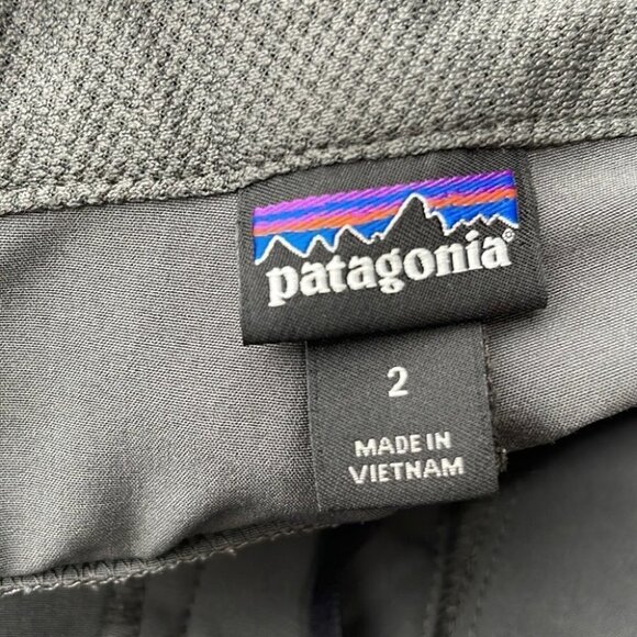 patagonia cropped pants gray hiking active outdoor pants sz 2 common threads - Picture 5 of 7